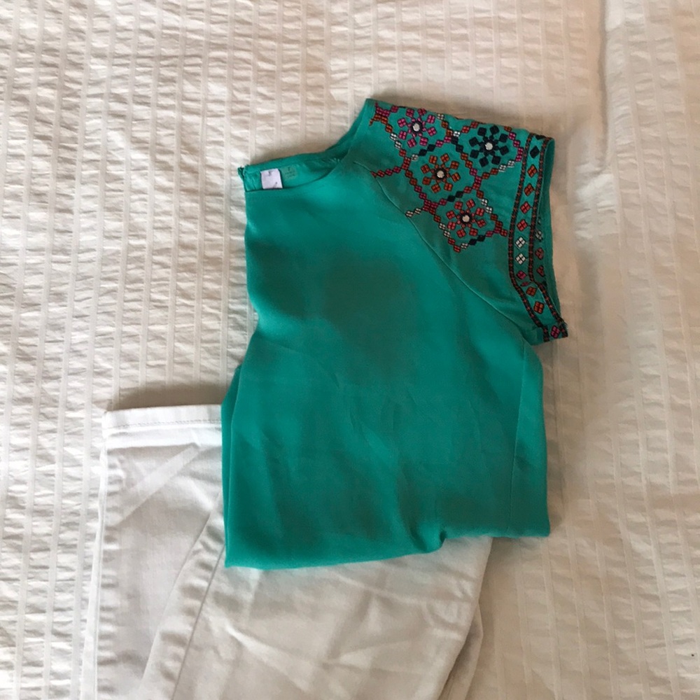 Teal Blouse